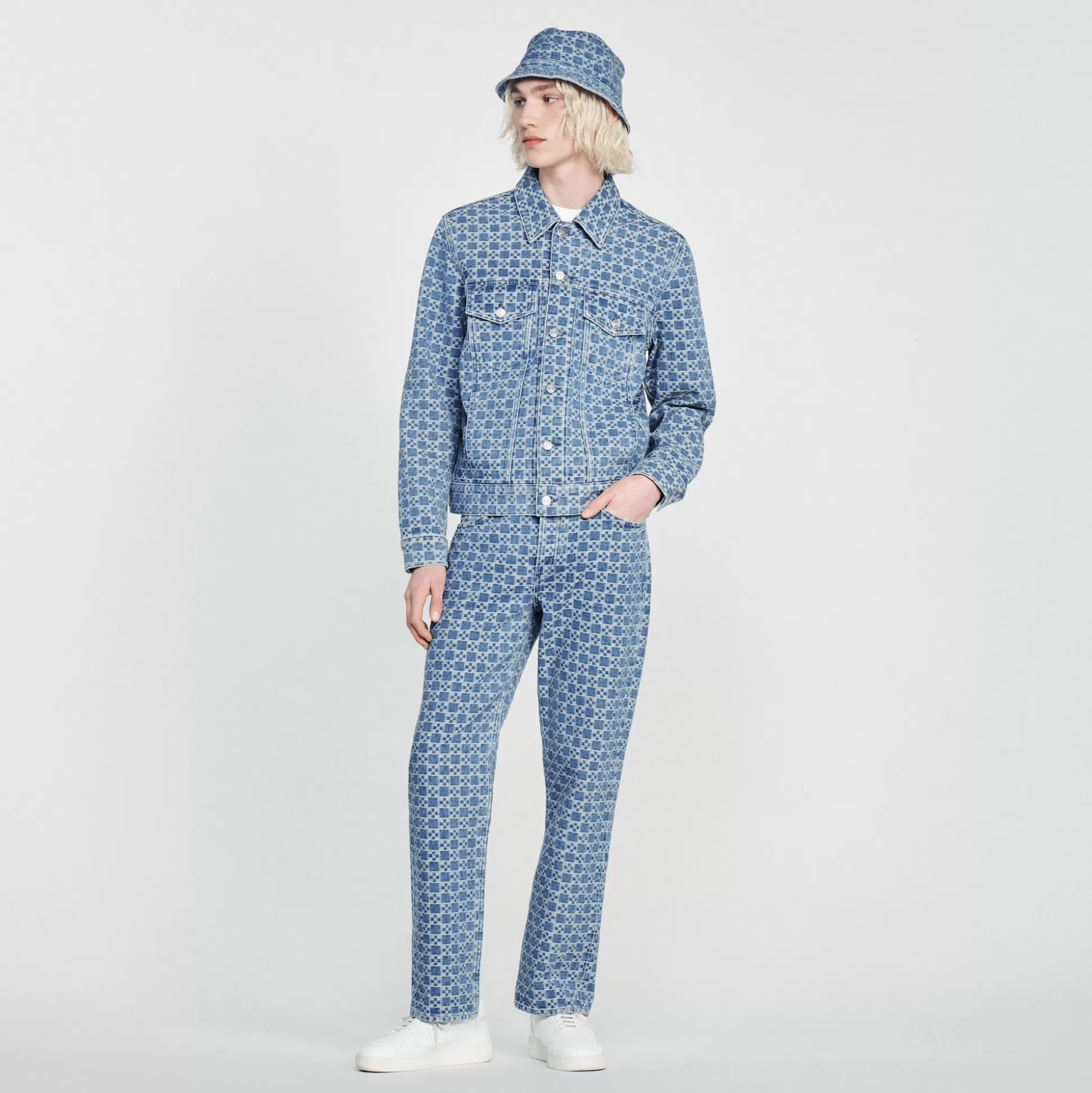 Flash Sale Blouson En Denim Square Cross Homme Manteaux & Blousons