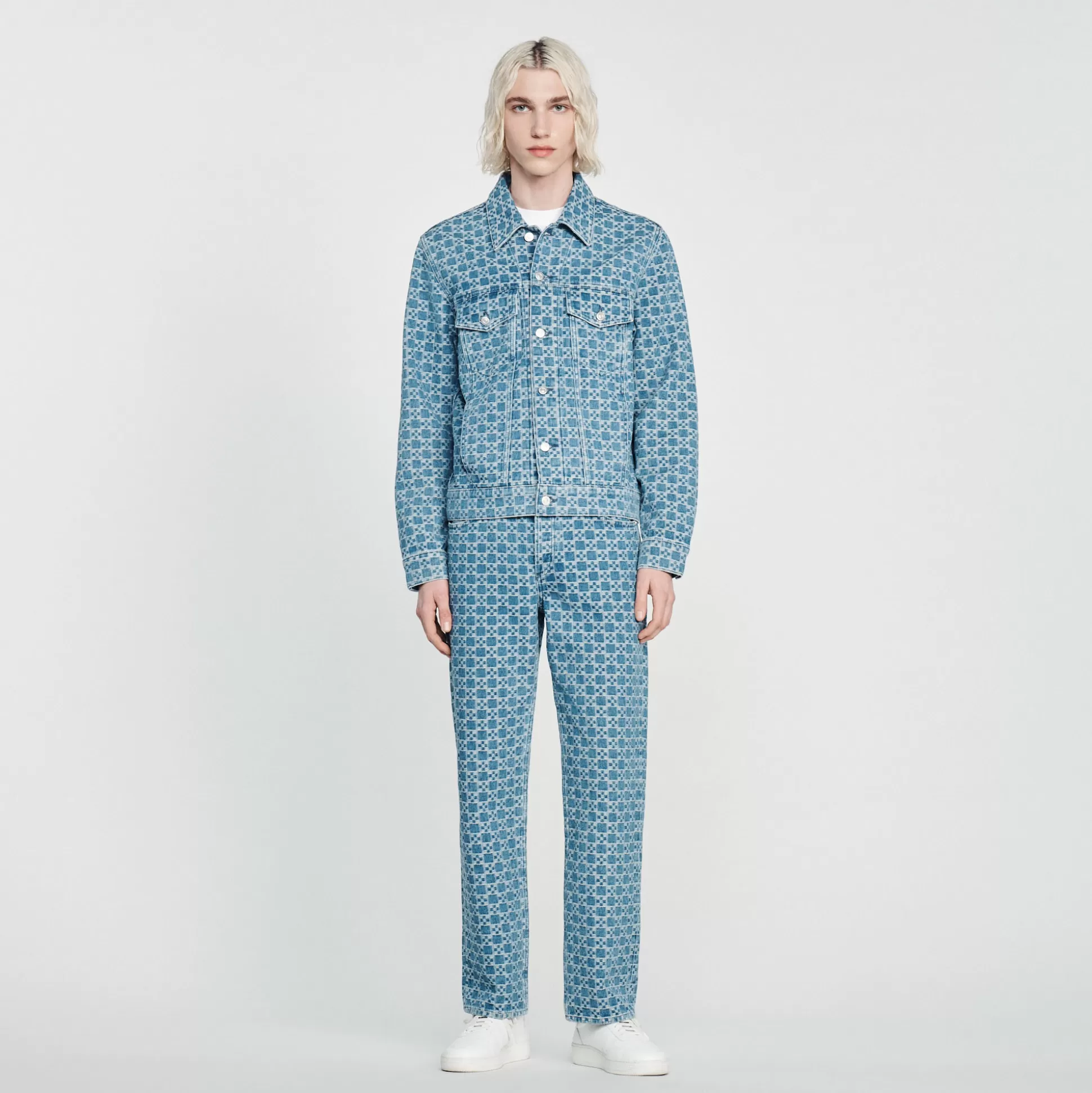 Flash Sale Blouson En Denim Square Cross Homme Manteaux & Blousons