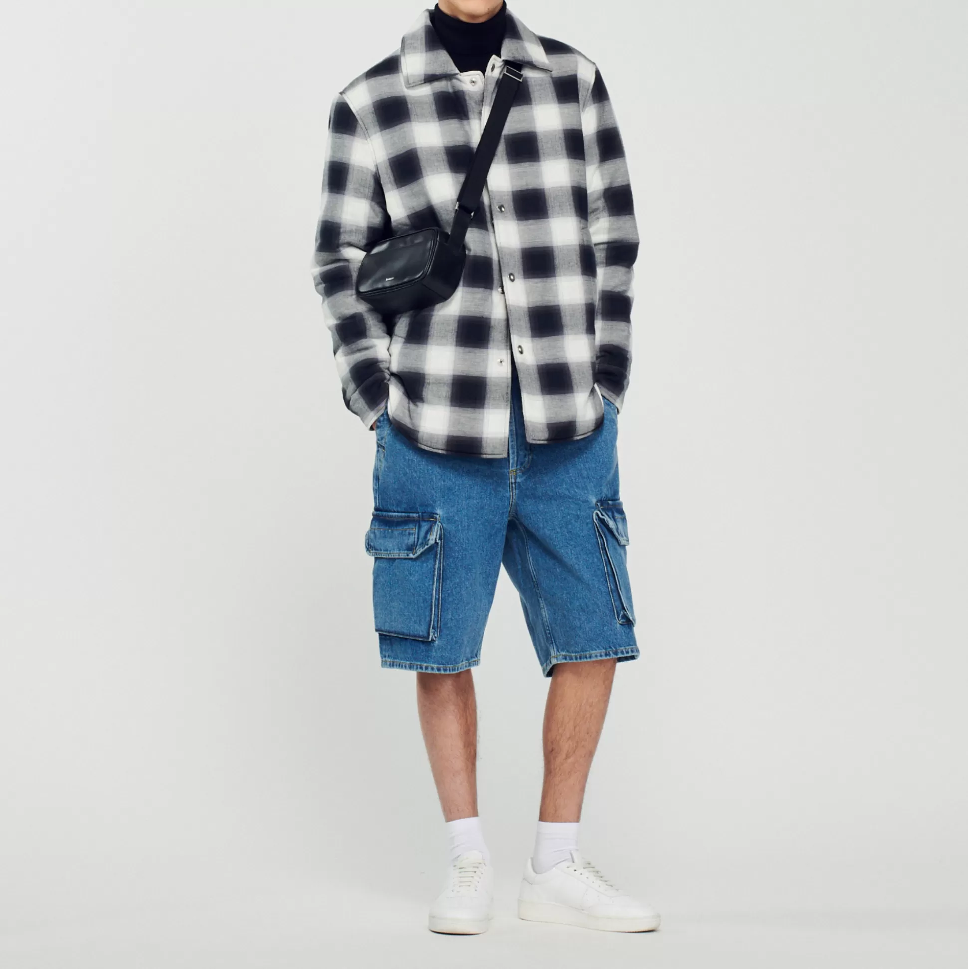 Flash Sale Blouson Matelassé À Carreaux Homme Manteaux & Blousons
