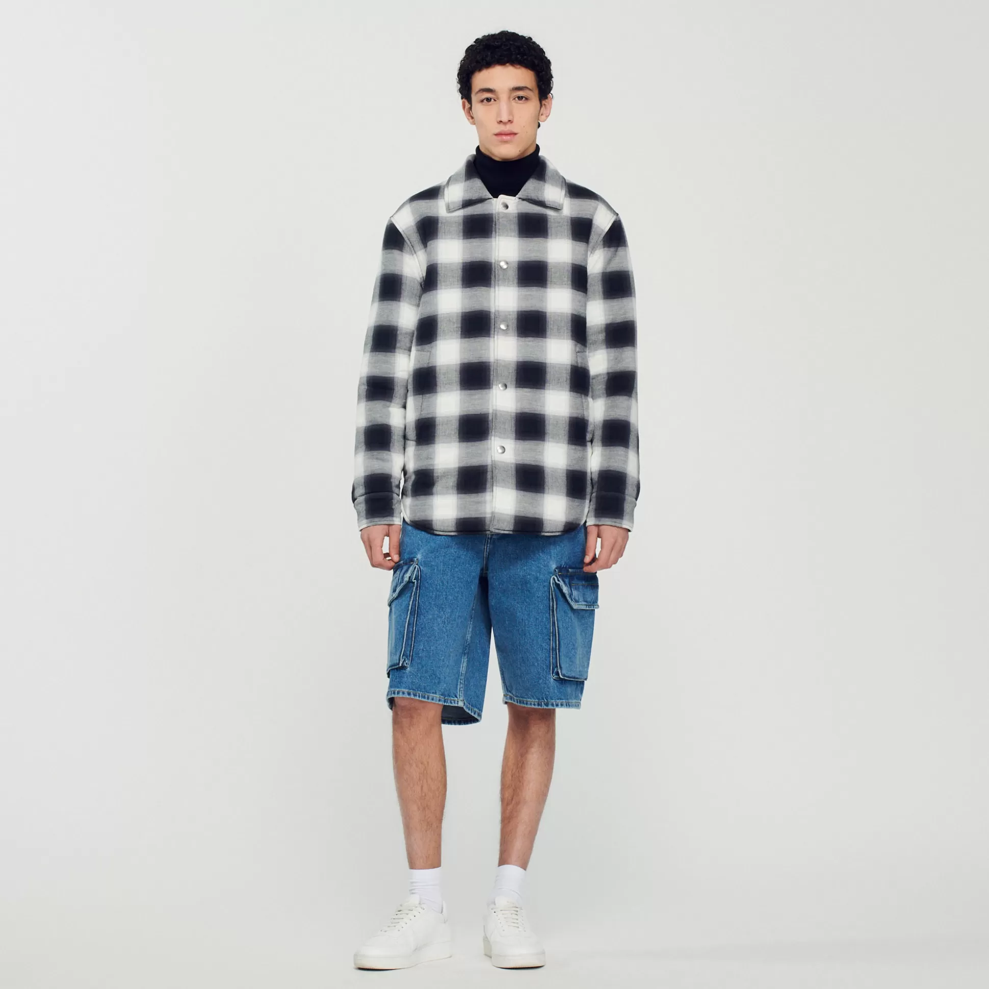 Flash Sale Blouson Matelassé À Carreaux Homme Manteaux & Blousons