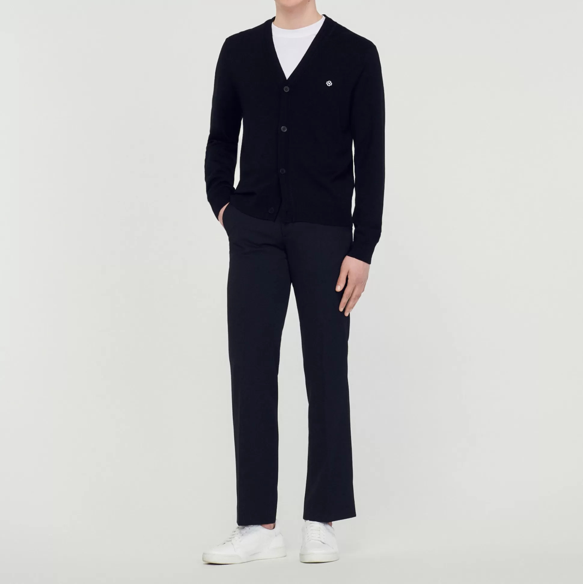 Clearance Cardigan Patch Square Cross Homme Pulls & Gilets