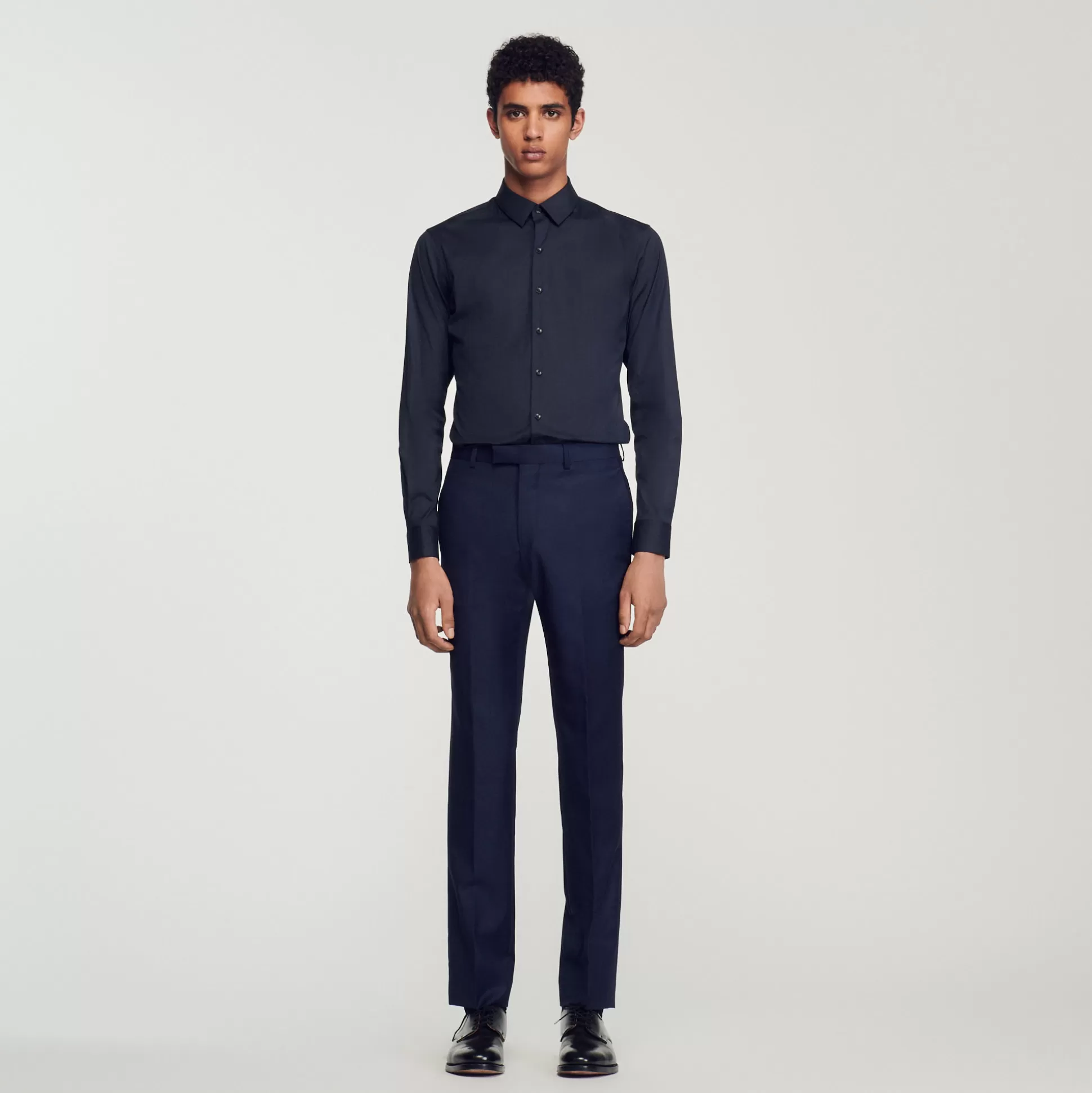 Hot Chemise Ajustée En Coton Stretch Homme Chemises
