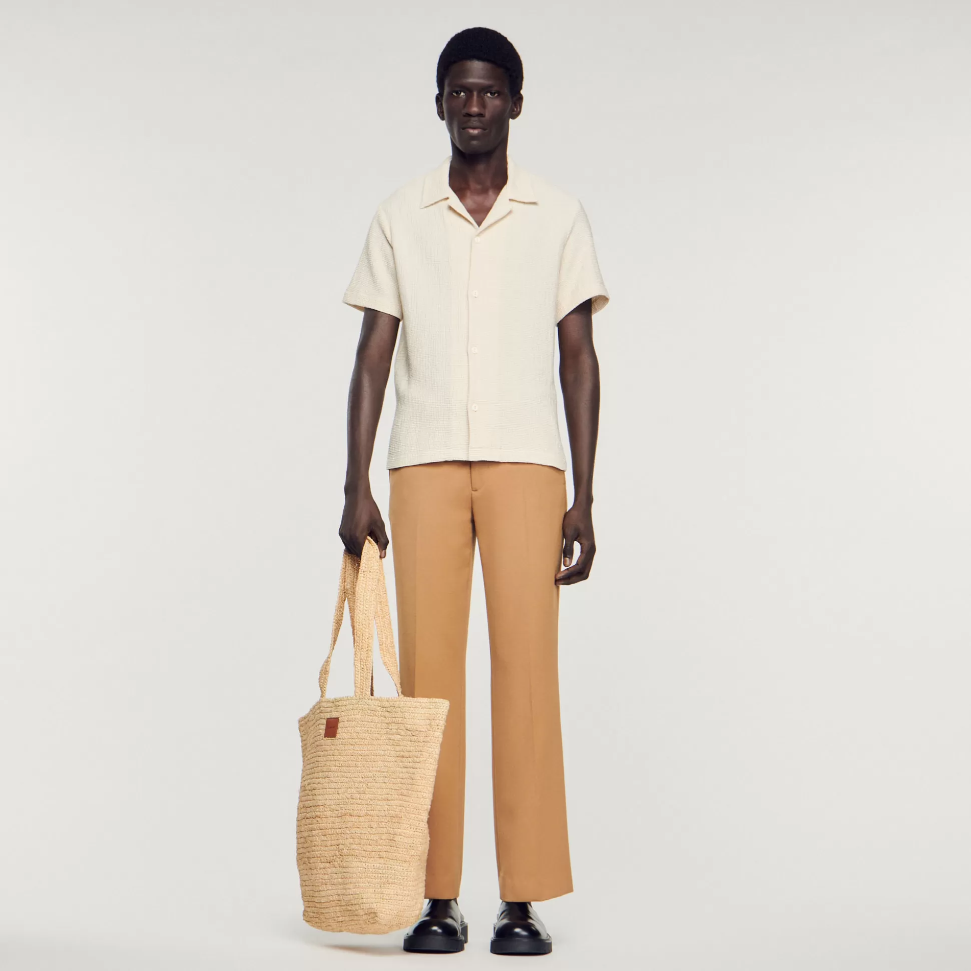 Sale Chemise Nid D'Abeille Homme Chemises