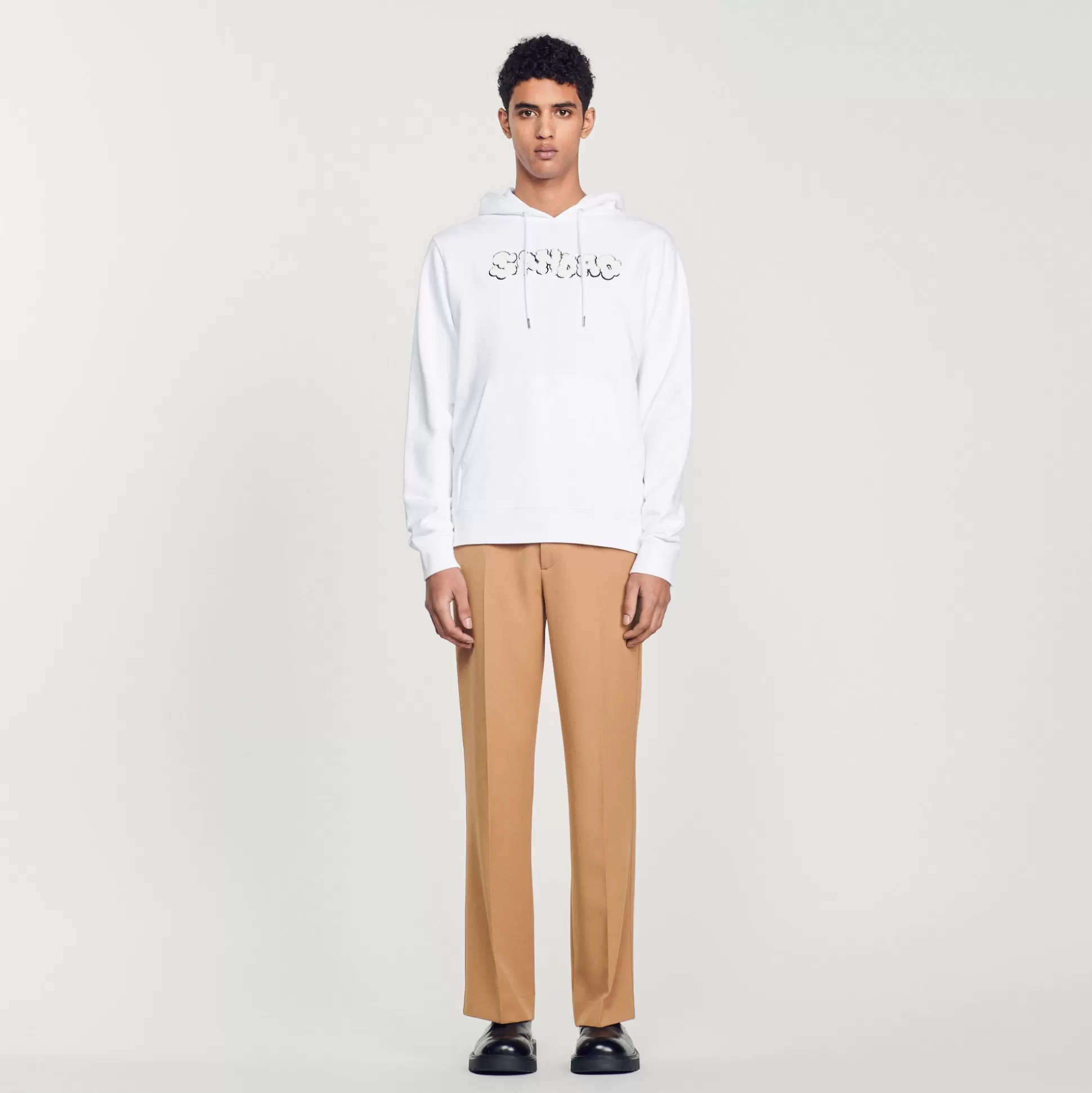 Discount Hoodie Brodé Sandro Homme Pulls & Gilets