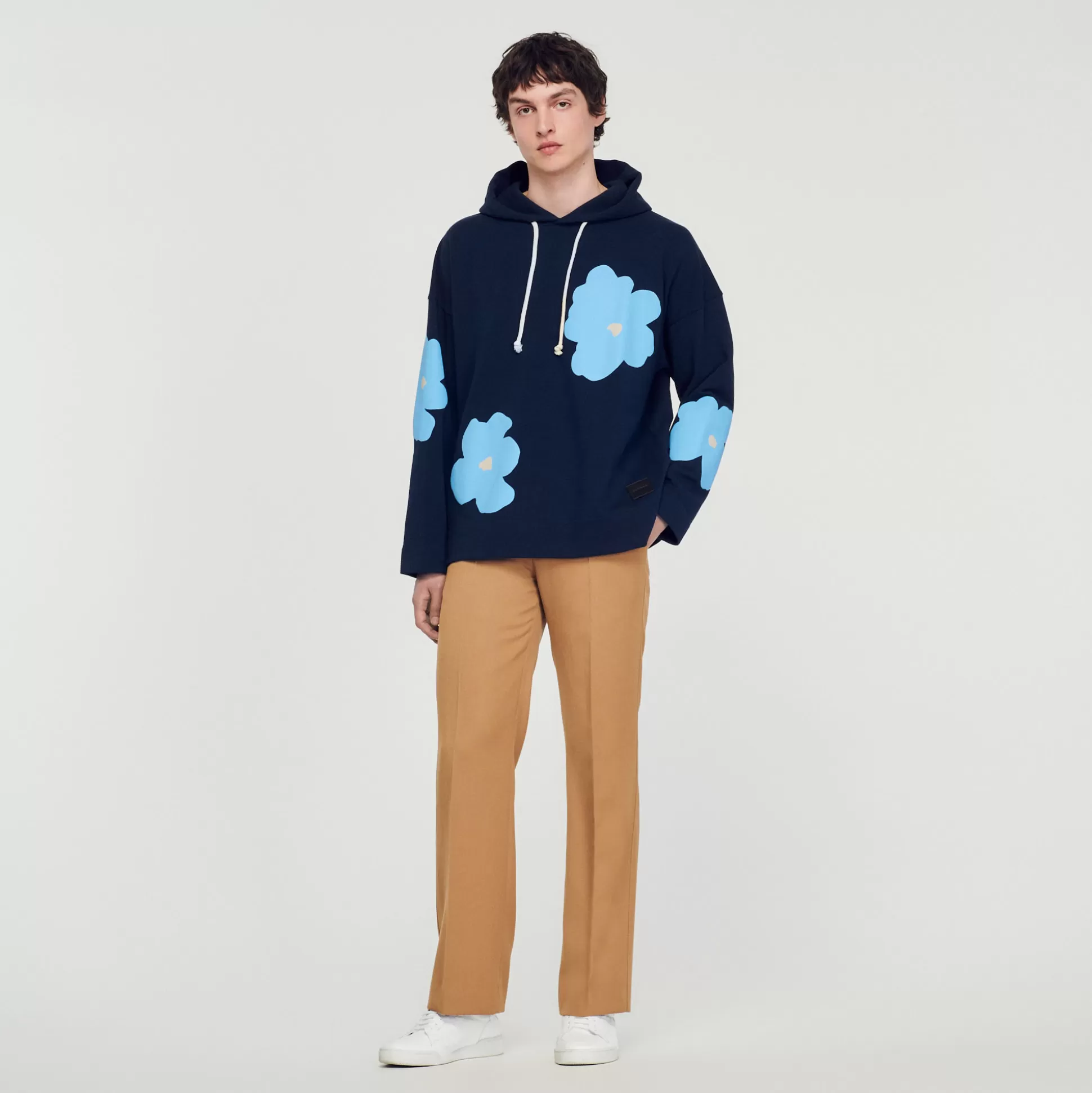 Shop Hoodie Motifs Fleurs Homme Pulls & Gilets