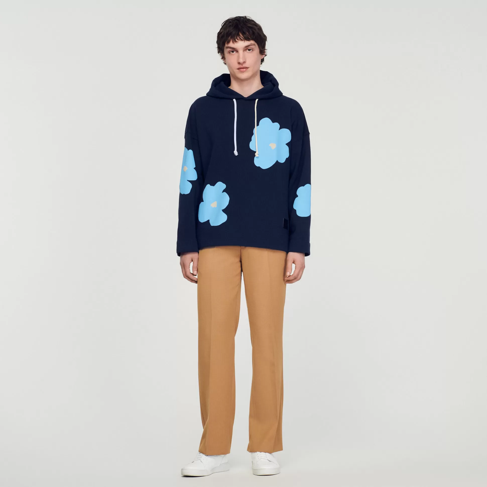 Shop Hoodie Motifs Fleurs Homme Pulls & Gilets