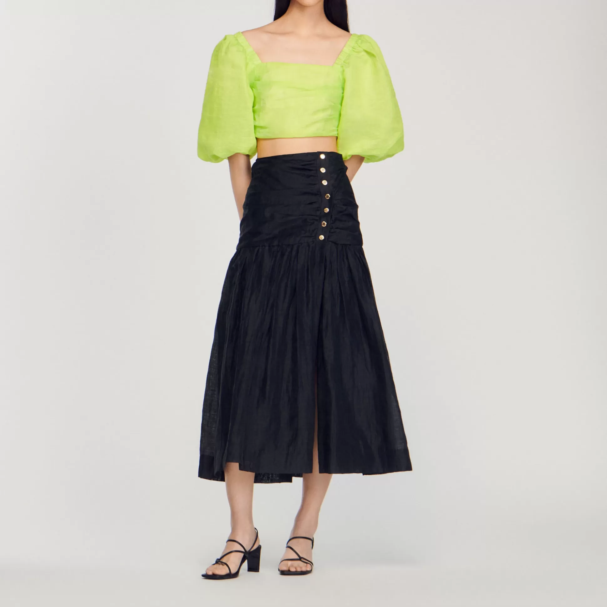 Store Jupe Longue Froncée Femme Jupes & Shorts