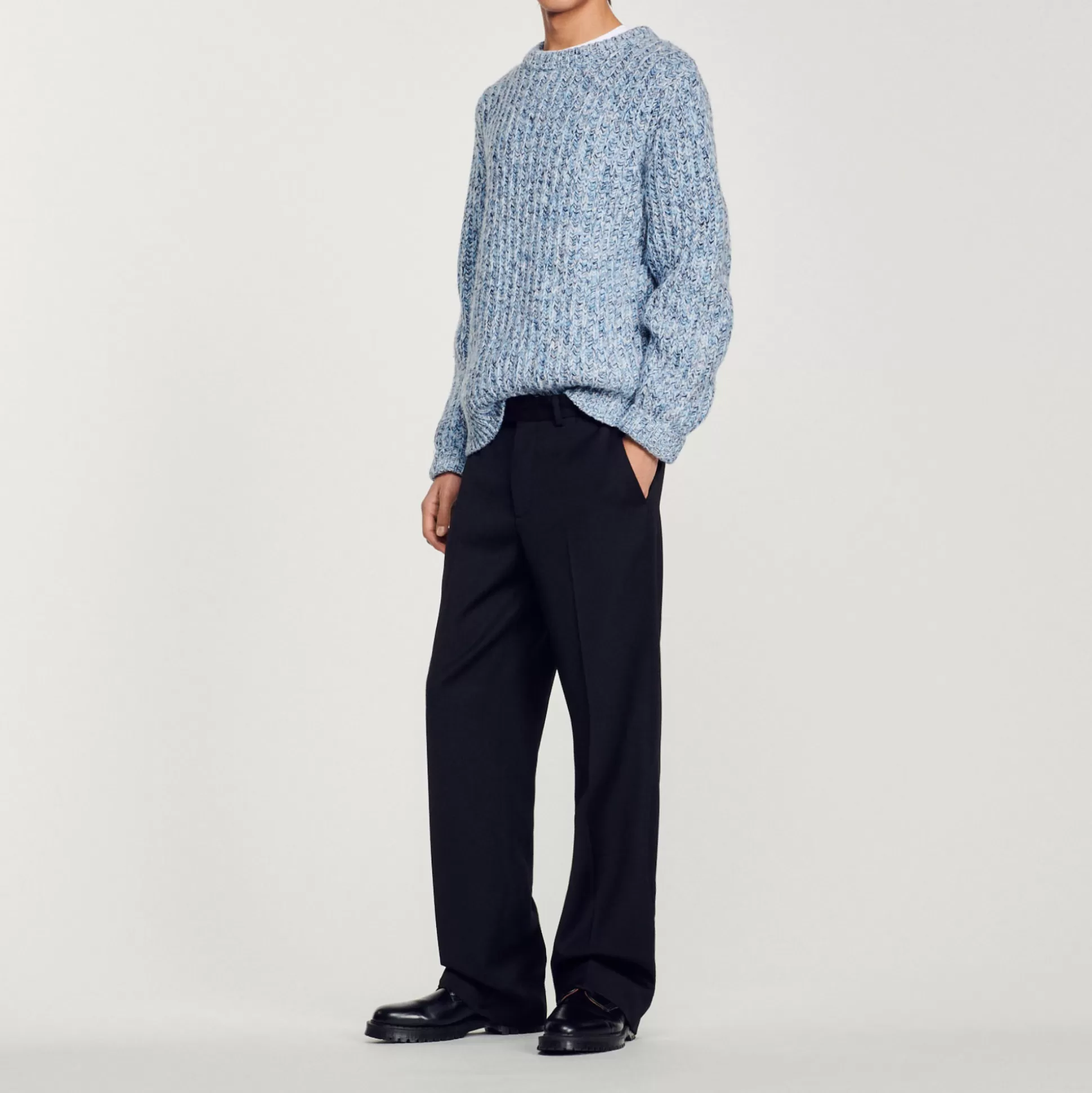 Cheap Pantalon En Laine Mélangée Homme Pantalons & Shorts