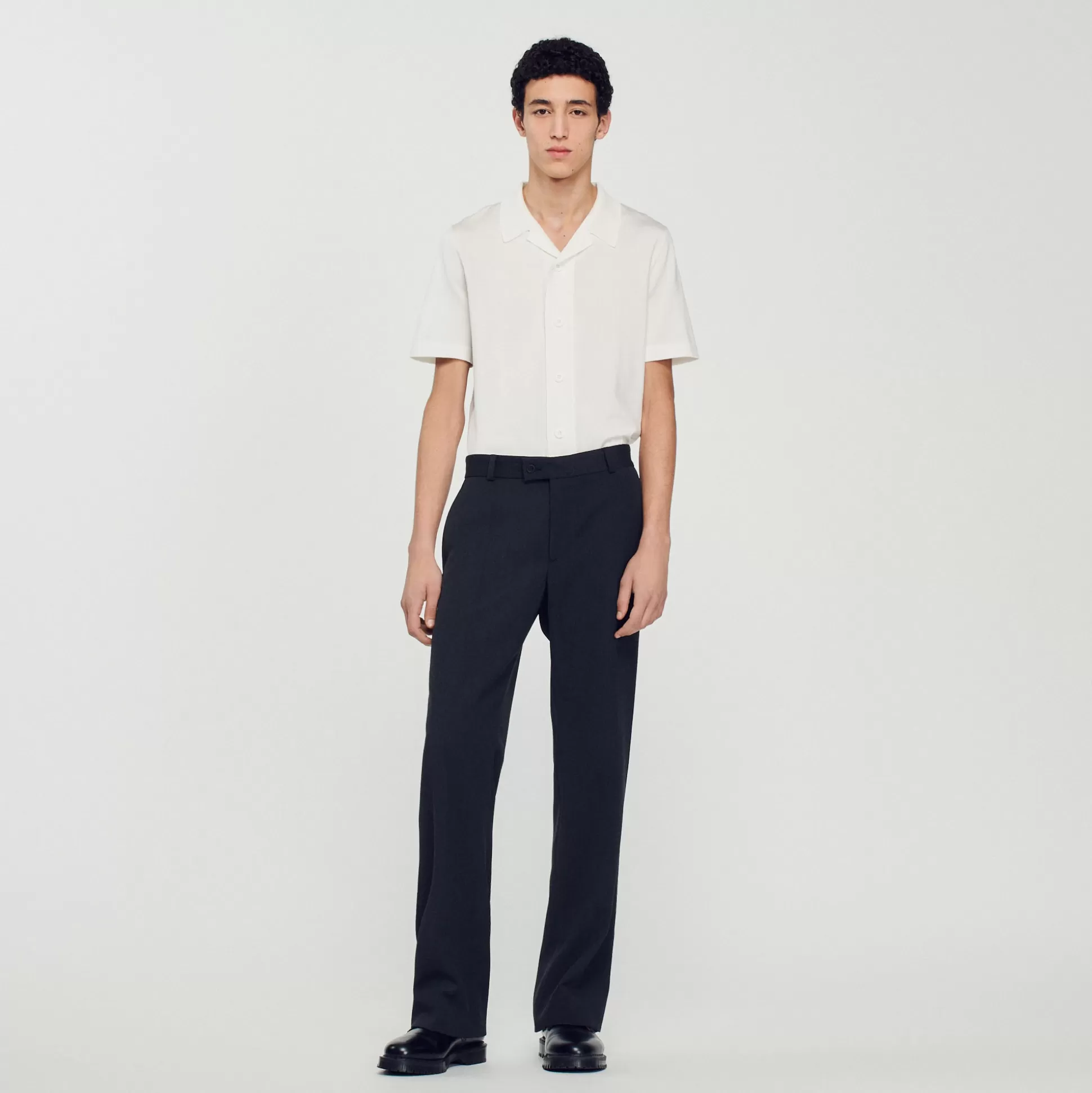 Cheap Pantalon En Laine Mélangée Homme Pantalons & Shorts