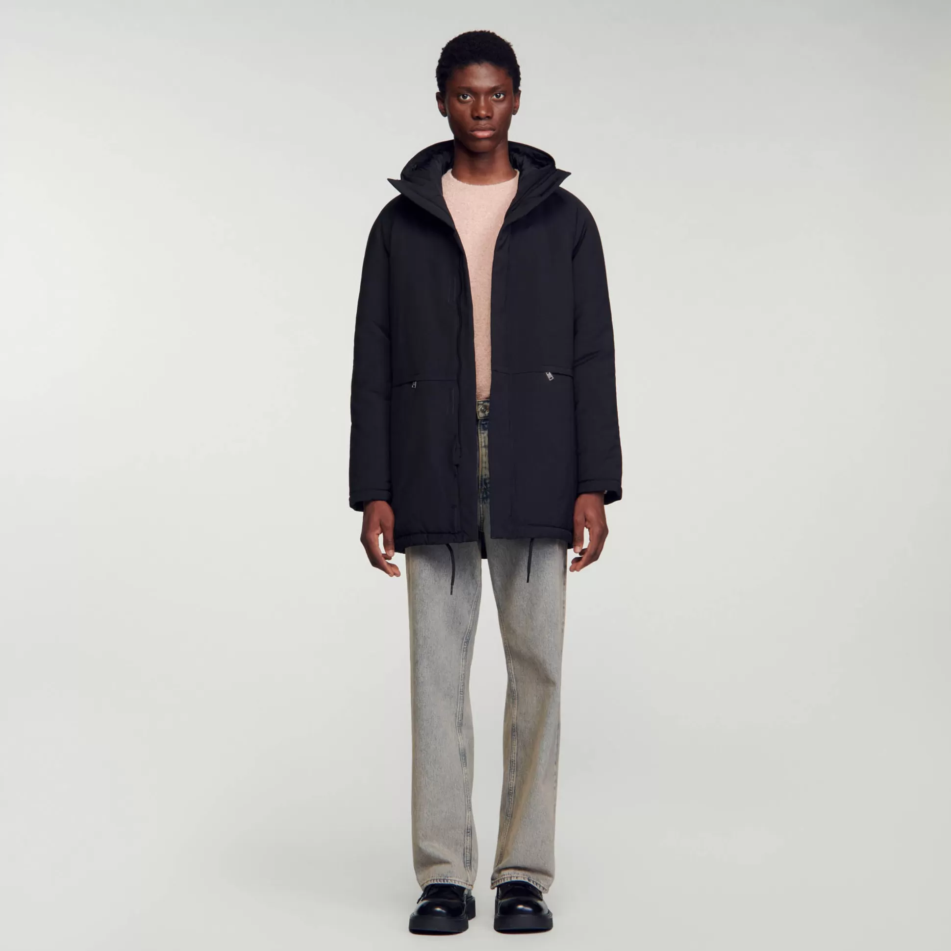 Fashion Parka Molletonné En Tissu Technique Homme Manteaux & Blousons