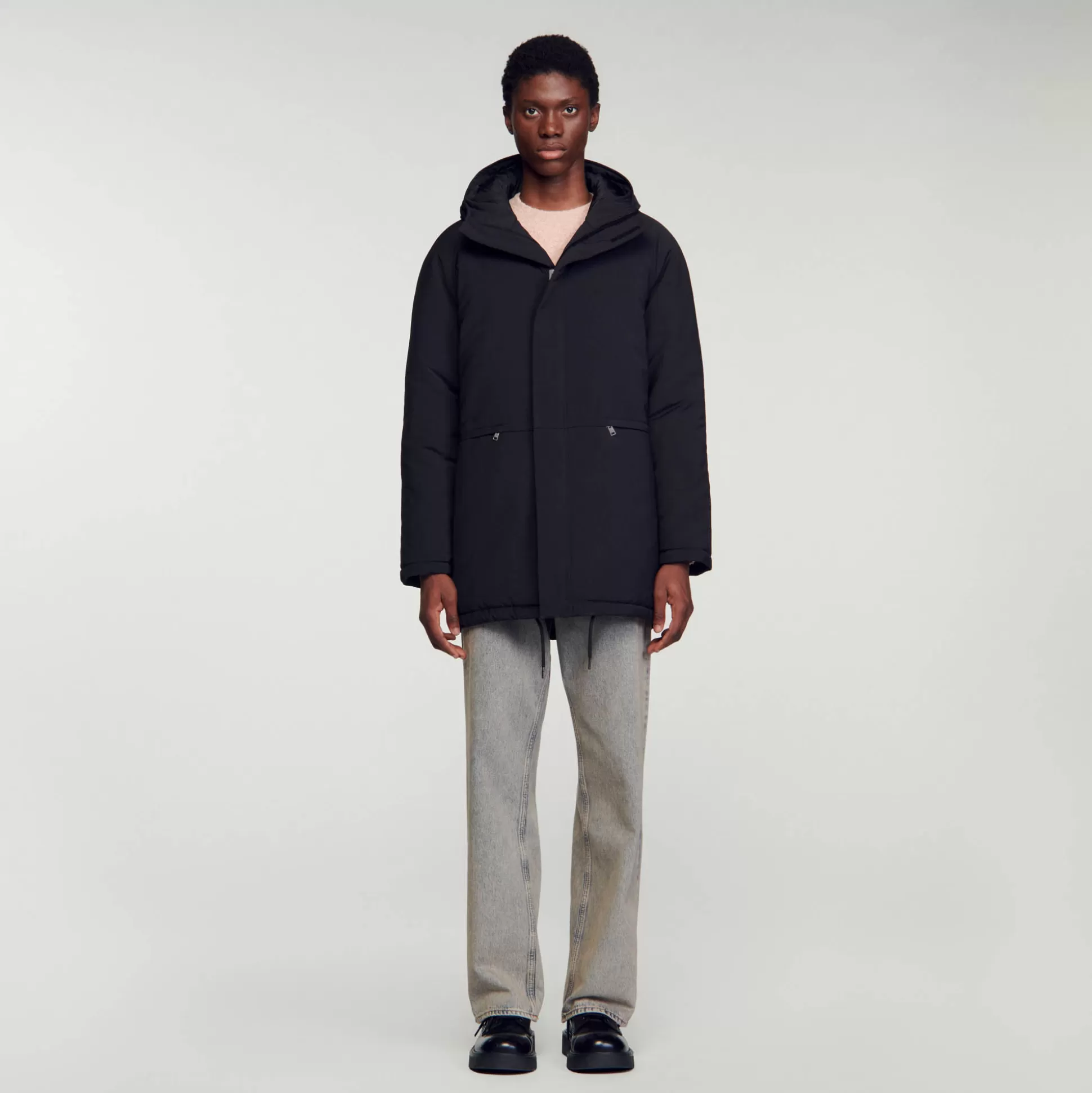 Fashion Parka Molletonné En Tissu Technique Homme Manteaux & Blousons