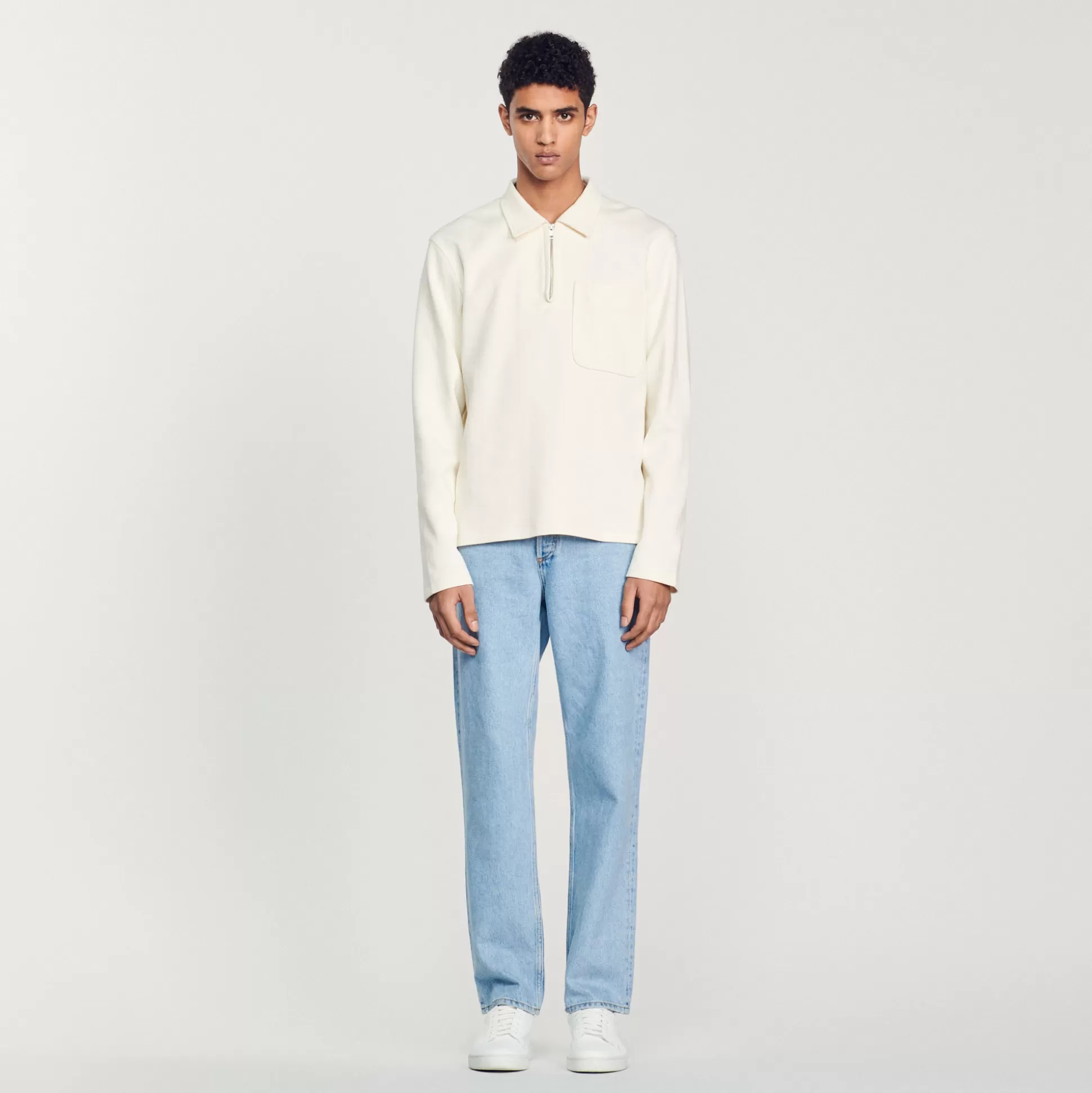 Discount Polo Zippé Homme Sweats & Joggings