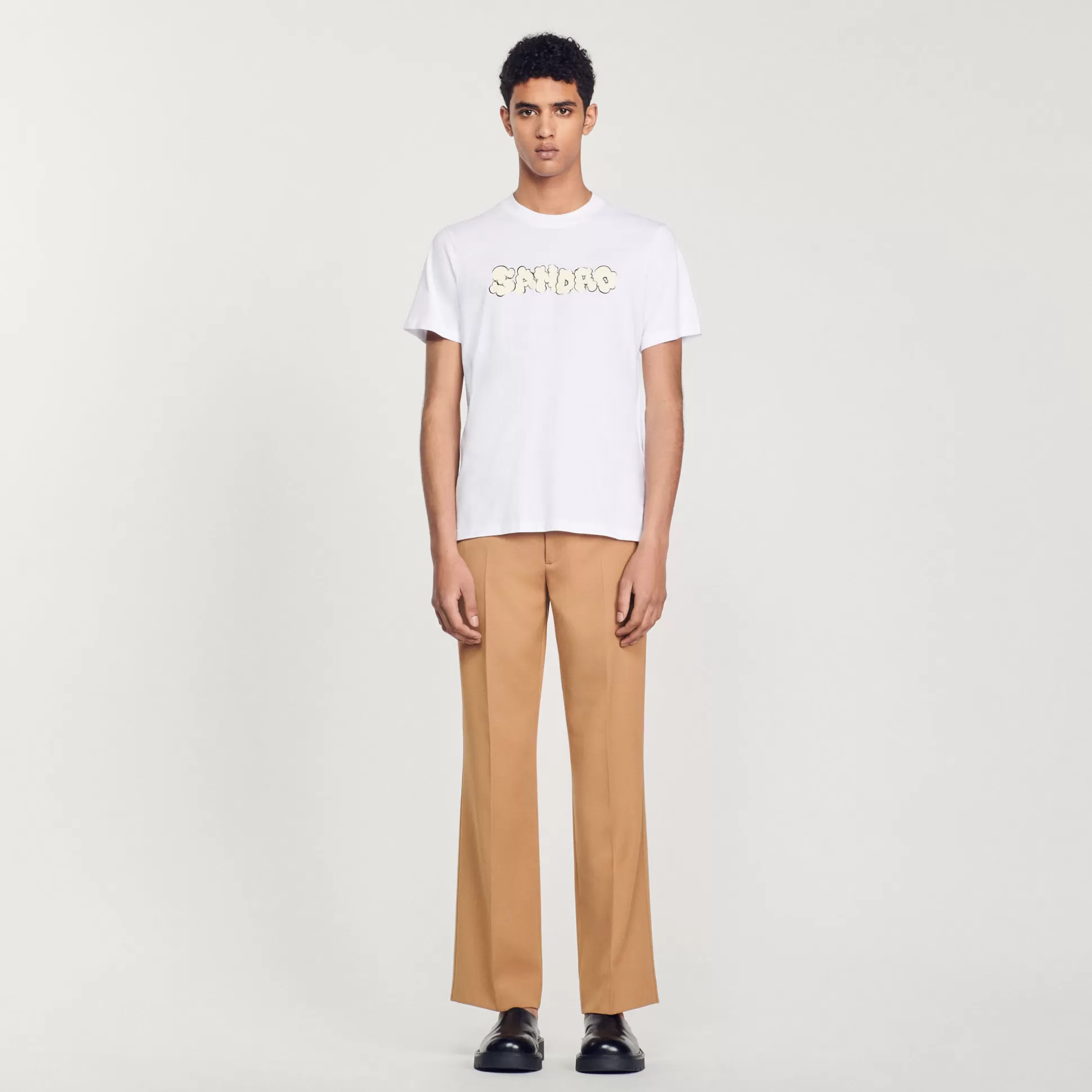 New T-Shirt Broderie Sandro Homme T-Shirts & Polos