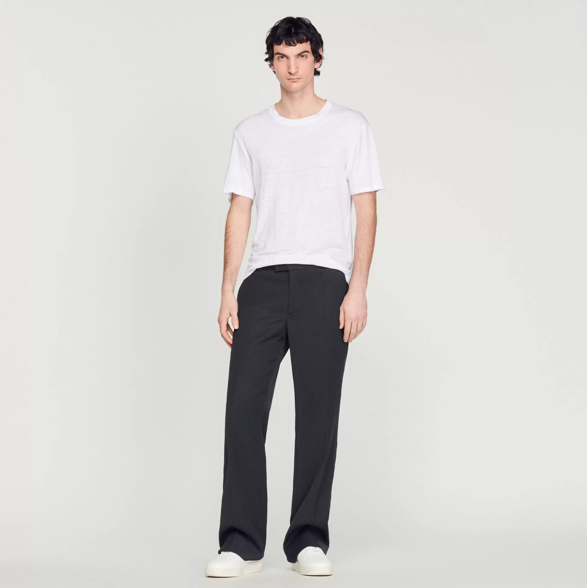 Outlet T-Shirt En Lin Certifié Homme T-Shirts & Polos