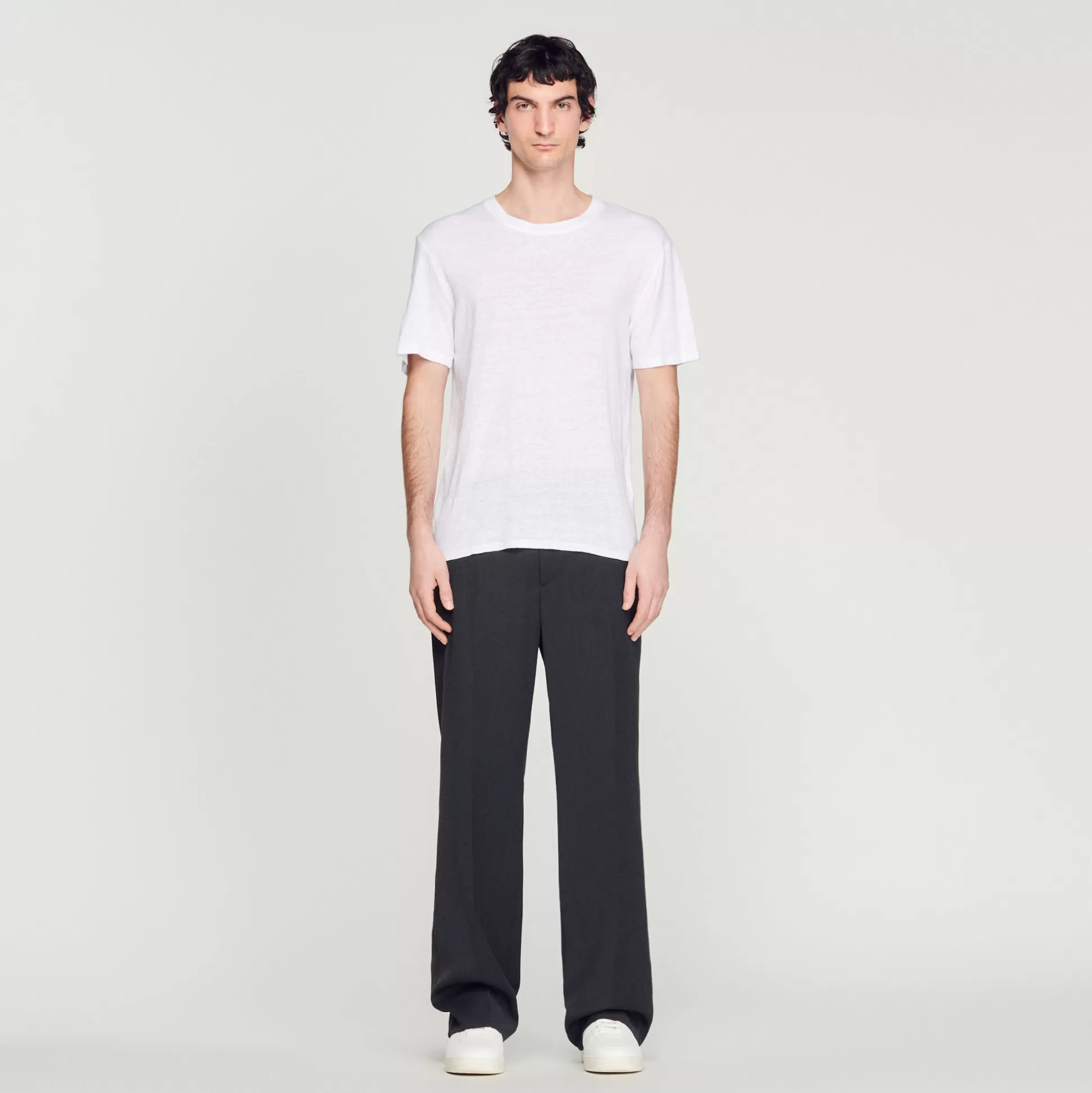 Outlet T-Shirt En Lin Certifié Homme T-Shirts & Polos