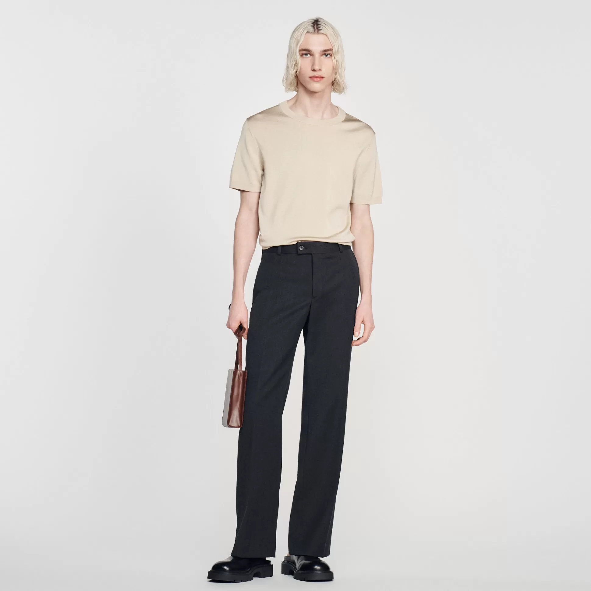 Clearance T-Shirt En Maille Homme Pulls & Gilets