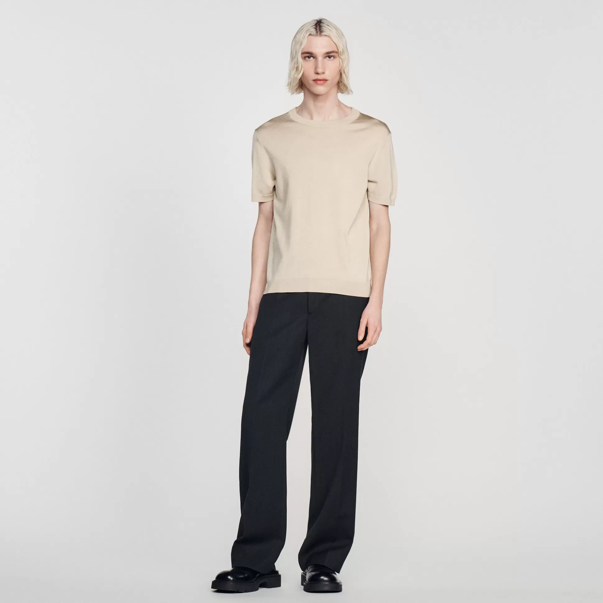 Clearance T-Shirt En Maille Homme Pulls & Gilets