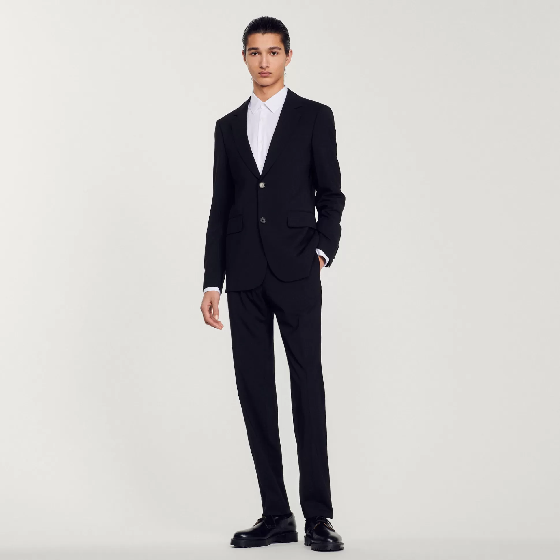 Shop Veste De Costume En Laine Vierge Homme Vestes